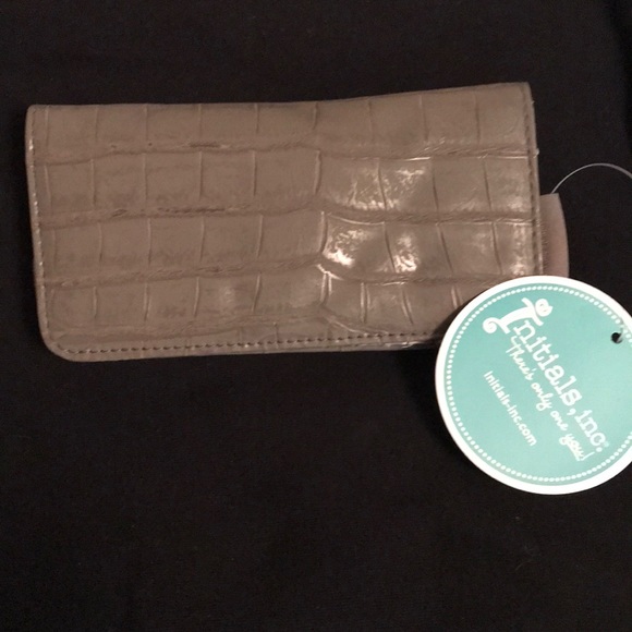 Initials ink gray wallet - Picture 1 of 8